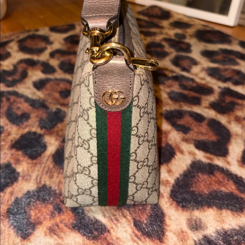 Gucci Beige GG supreme ophidia mini shoulder bag - Picture 2 of 5